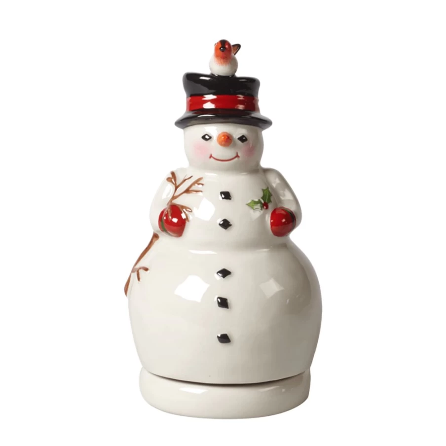 Villeroy & Boch Christmas Snowman Toy with Memory Feature for Holiday Decor