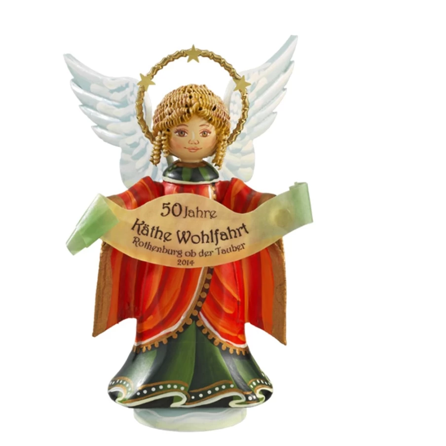 "Kathe Wohlfahrt 50th Anniversary Collectible Angel 2014 by Kindertraum – Limited Edition Christmas Decoration"