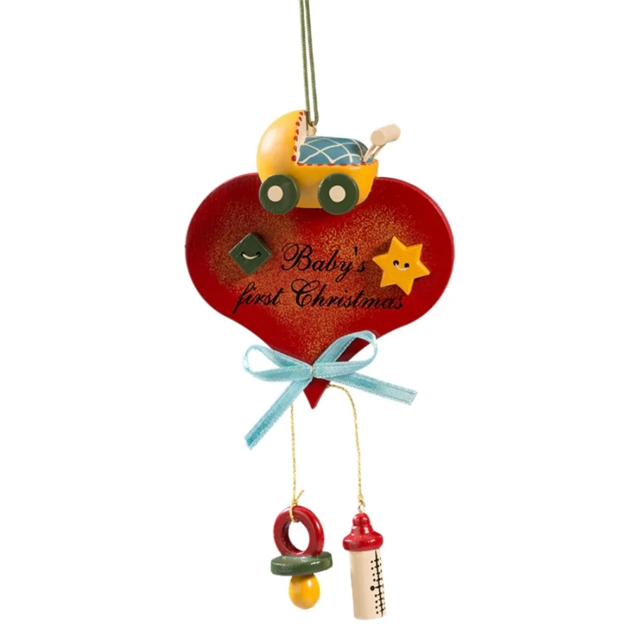 Käthes Original Baby's First Christmas Pram - Personalized Keepsake for Newborns