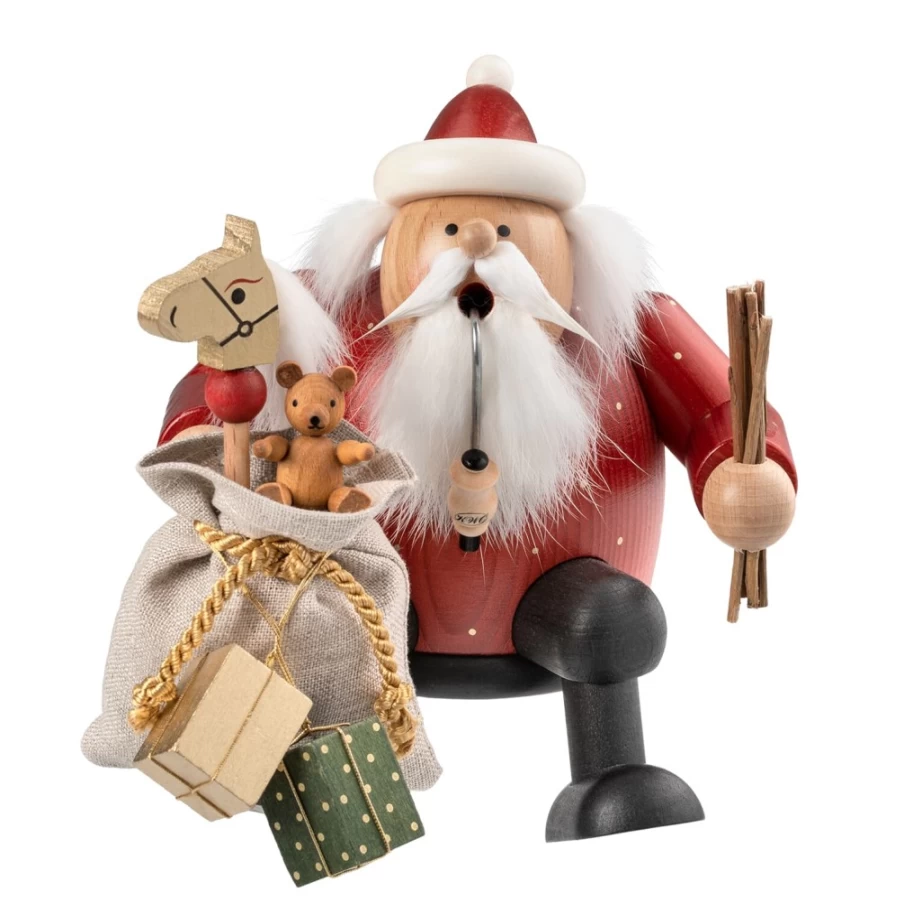 "KWO Santa Claus Incense Smoker with Gift Sack - Festive Christmas Decor"