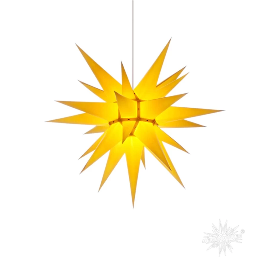 Herrnhuter Sterne Premium Yellow Paper Star Decoration, 23.6 Inch Christmas Ornament
