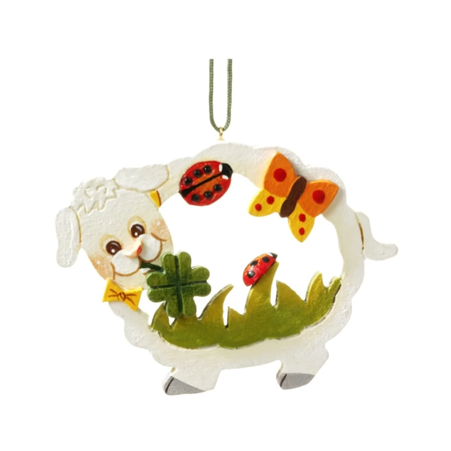 "Käthes Original Good Luck Sheep Collectible Figurine – Handcrafted Decorative Charm"