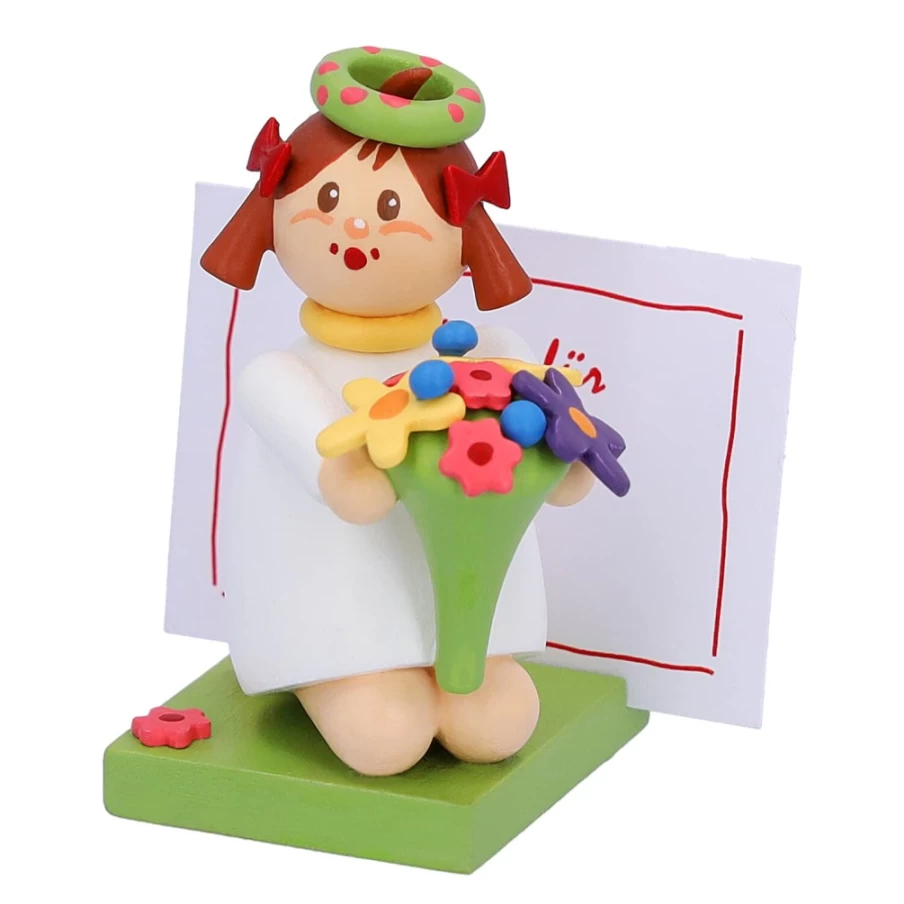 "Käthes Original Girl With Flowers Figurine – Handcrafted Collectible Statue"