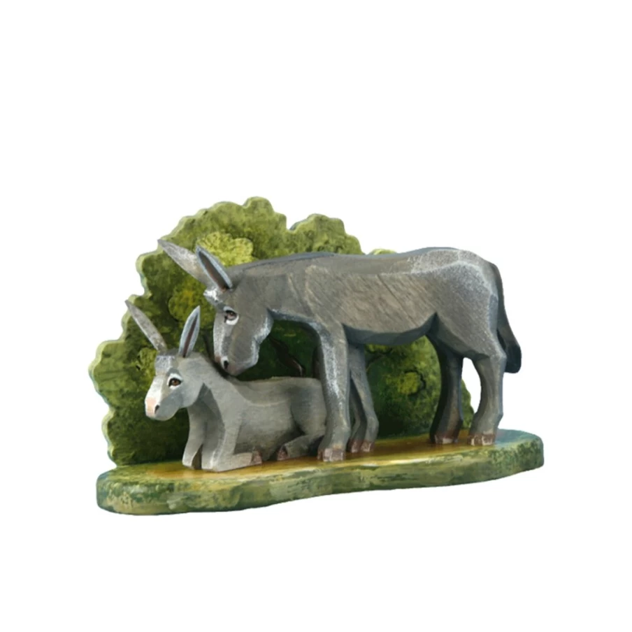 Kindertraum Donkey Plush Toy - Soft Stuffed Animal for Kids, 2 Pack