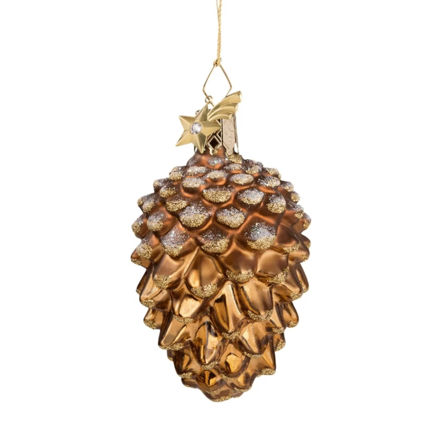 "Poesie in Glas Pine Cone Scented Candle – Natural Aromatherapy Home Decor"