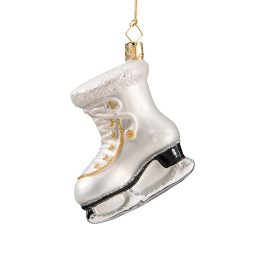 Poesie in Glas White Ice Skates - Premium Figure Skating Shoes for Men & Women
