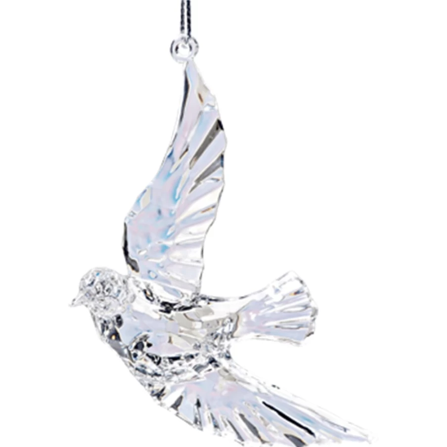 Käthe Wohlfahrt Handcrafted Acrylic Dove Figurine – Elegant Christmas Decoration