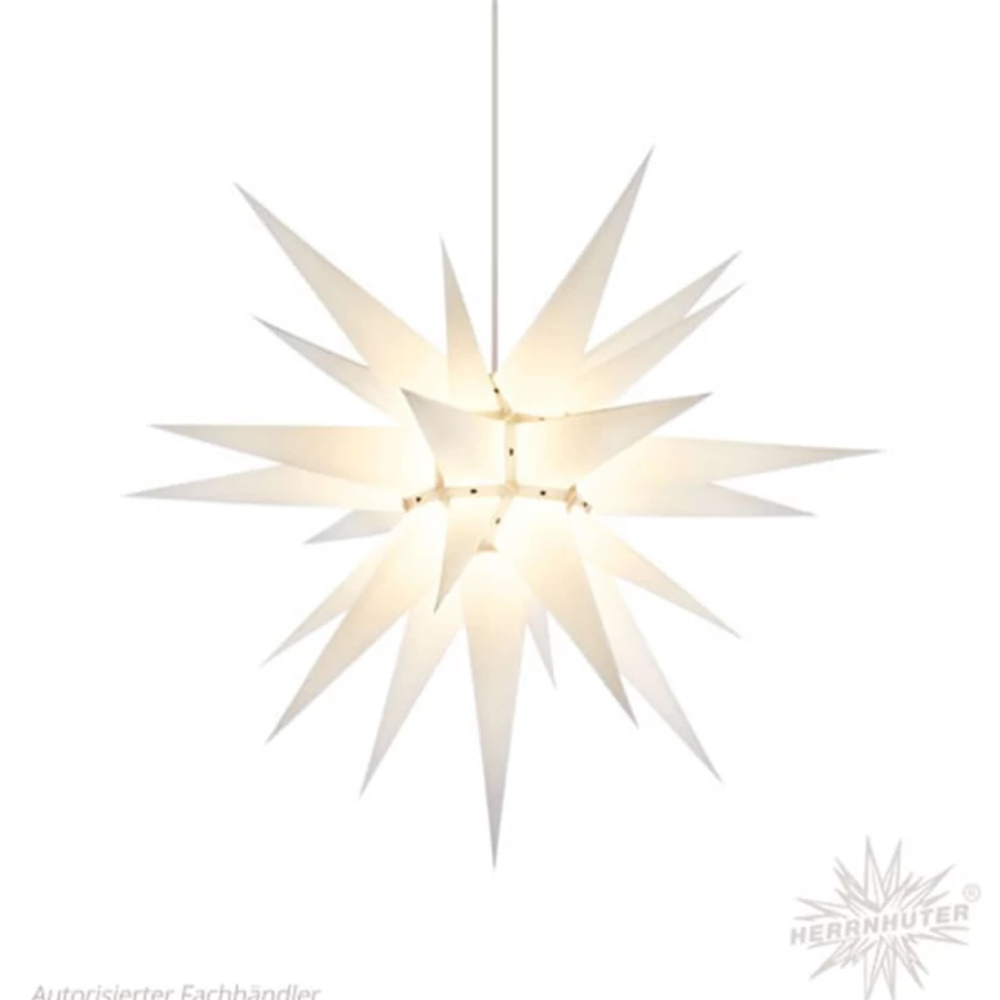 Herrnhuter Sterne White Paper Star Decoration – 27.6 Inch Premium German Christmas Origami Star