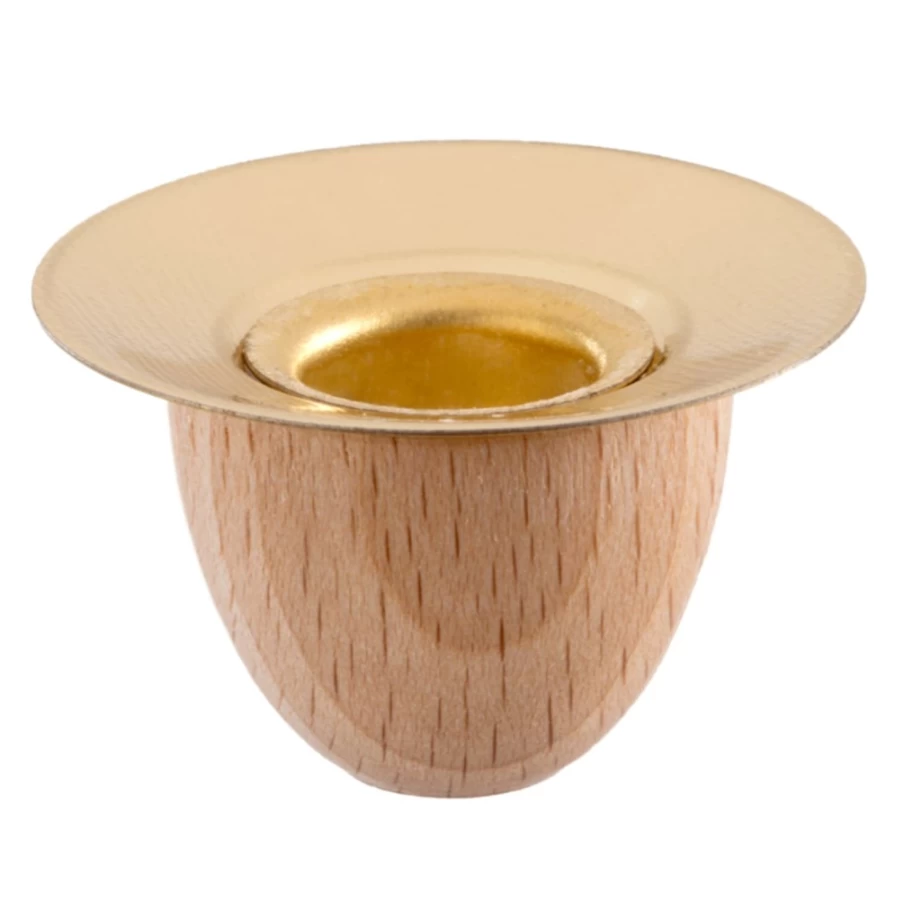 Richard Glässer Natural Candle Holder 28mm Round 15mm Height for Table Decor