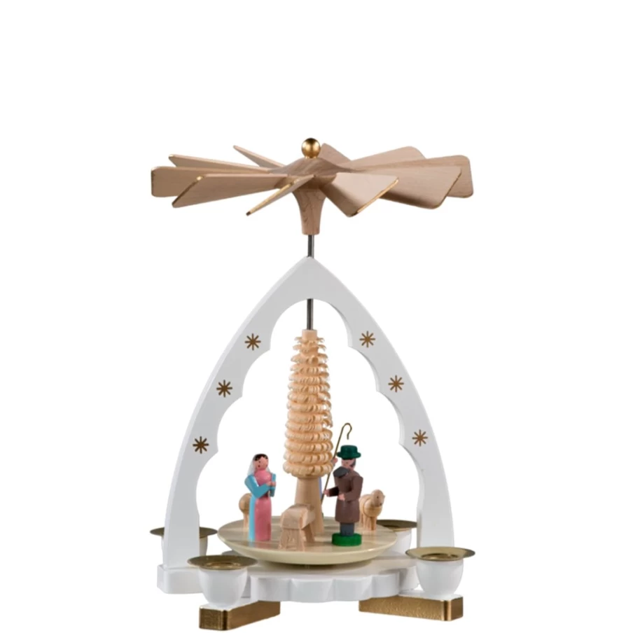 Richard Glässer Nativity Pyramid "Birth of Christ" Handmade Christmas Decor