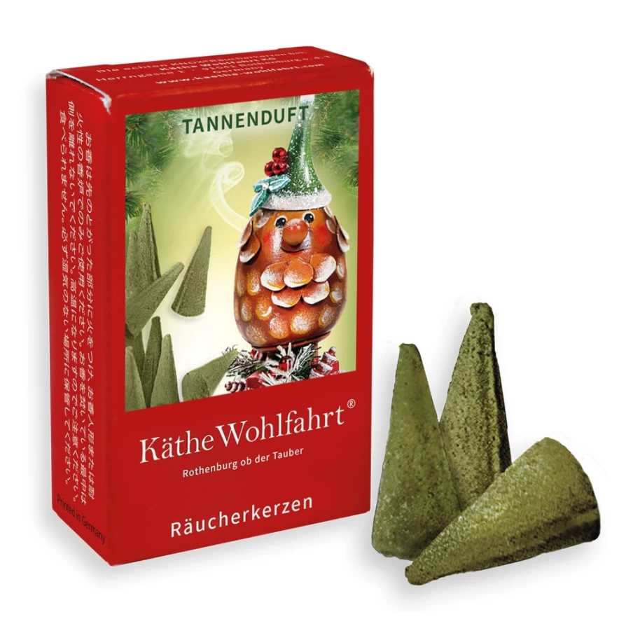 Käthe Wohlfahrt Fir Scented Incense Cones – Small, Aromatic Holiday Fragrance