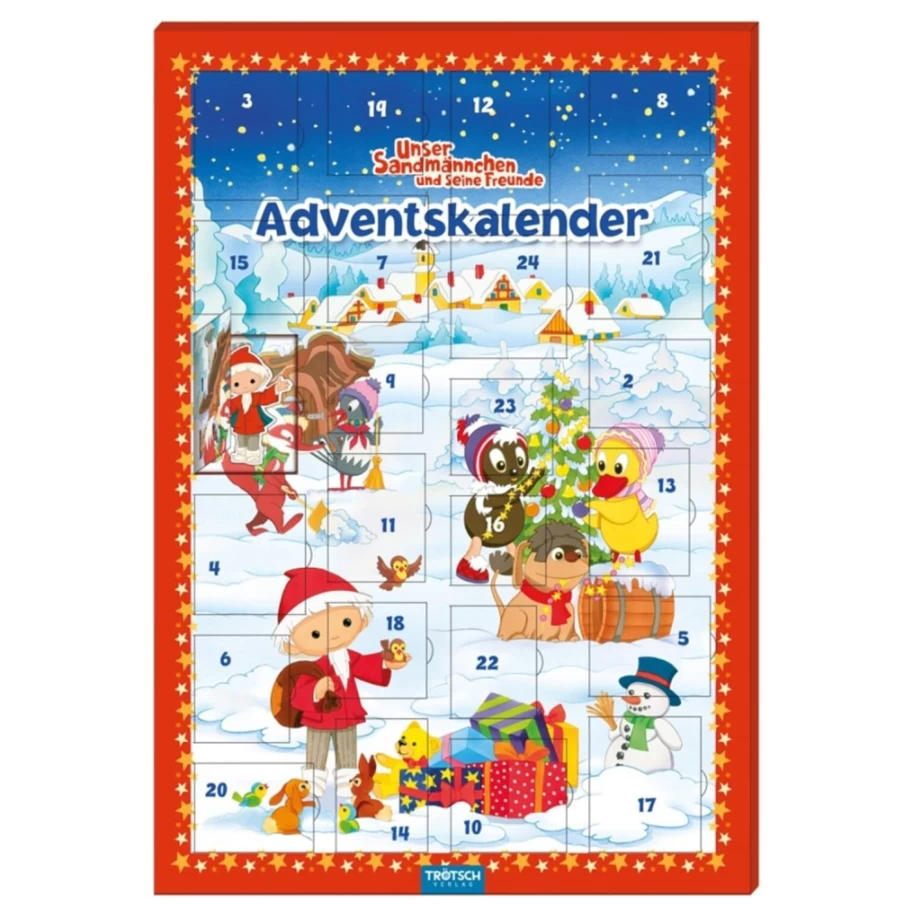 Trötsch Verlag Sandman Magnetic Advent Calendar - Countdown to Christmas with Festive Magnets