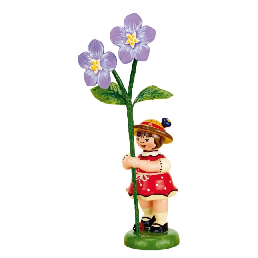 "Hubrig Volkskunst Flower Children Flax – Handmade Traditional German Folk Art"