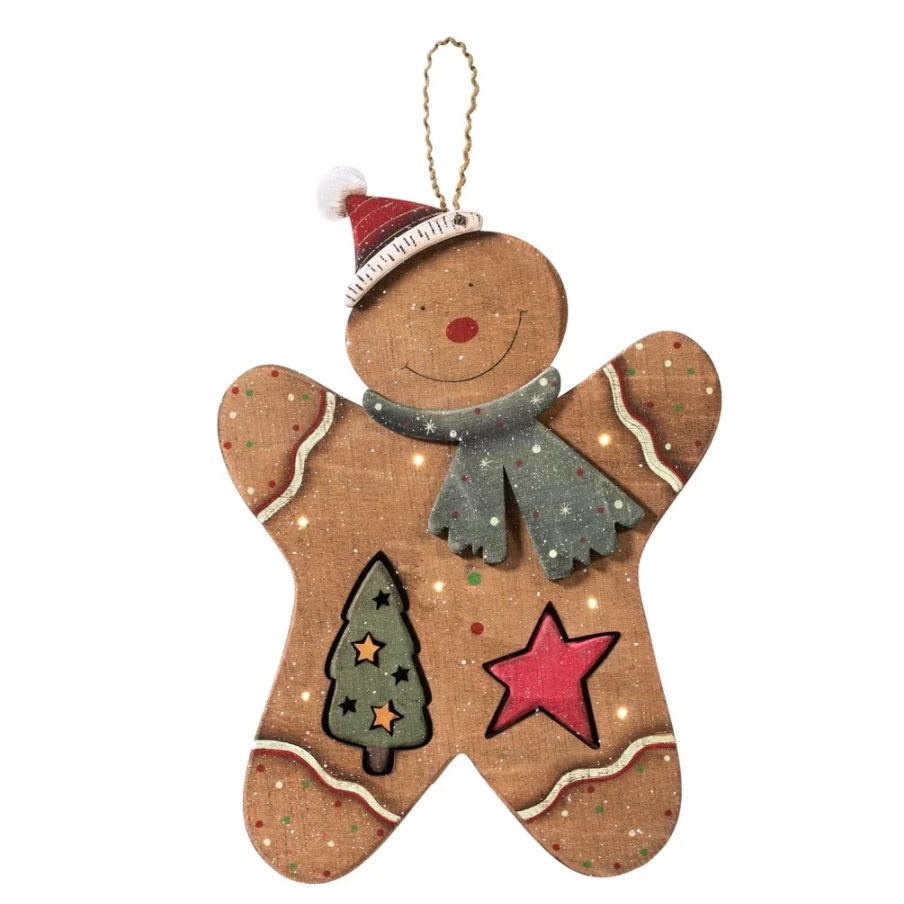 "Käthe Wohlfahrt Gingerbread Man Christmas Ornament – Handcrafted German Holiday Decoration"