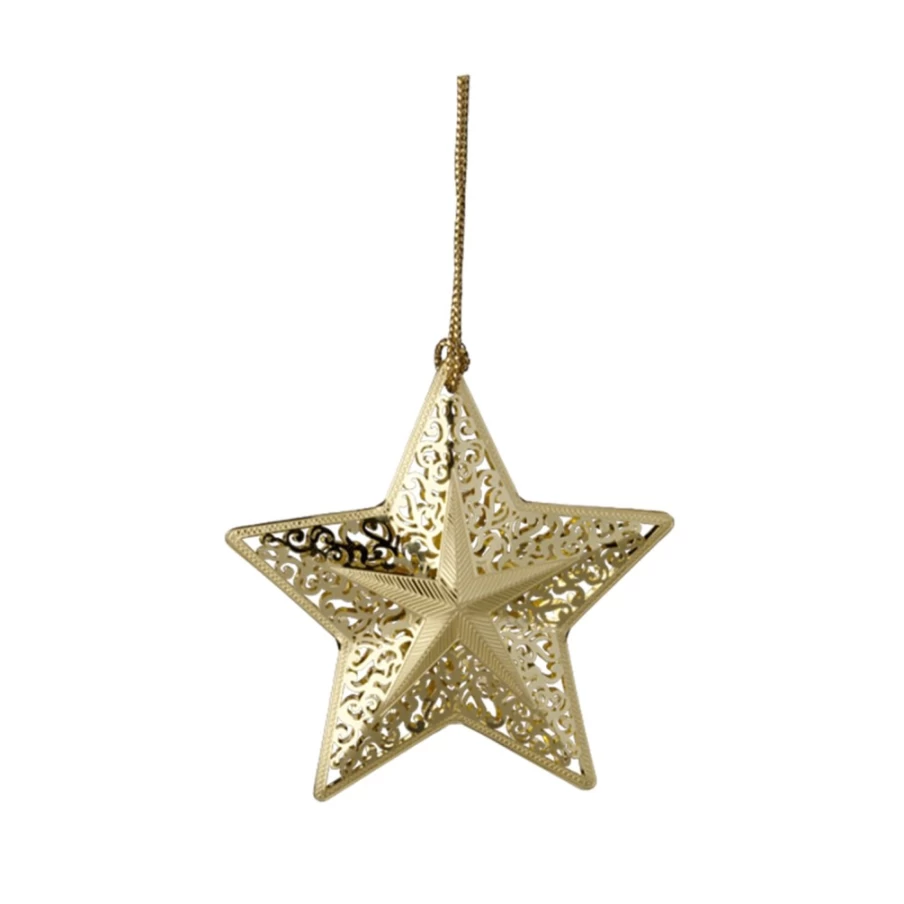 "Käthe Wohlfahrt Gold Star Christmas Ornament – Collectible Holiday Decor"