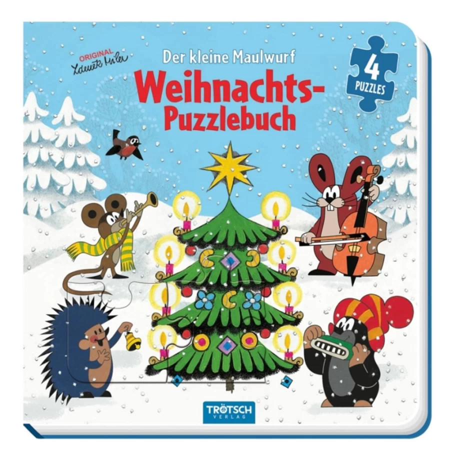 "The Little Mole Christmas Puzzle Book by Trötsch Verlag – Festive Fun for Kids"