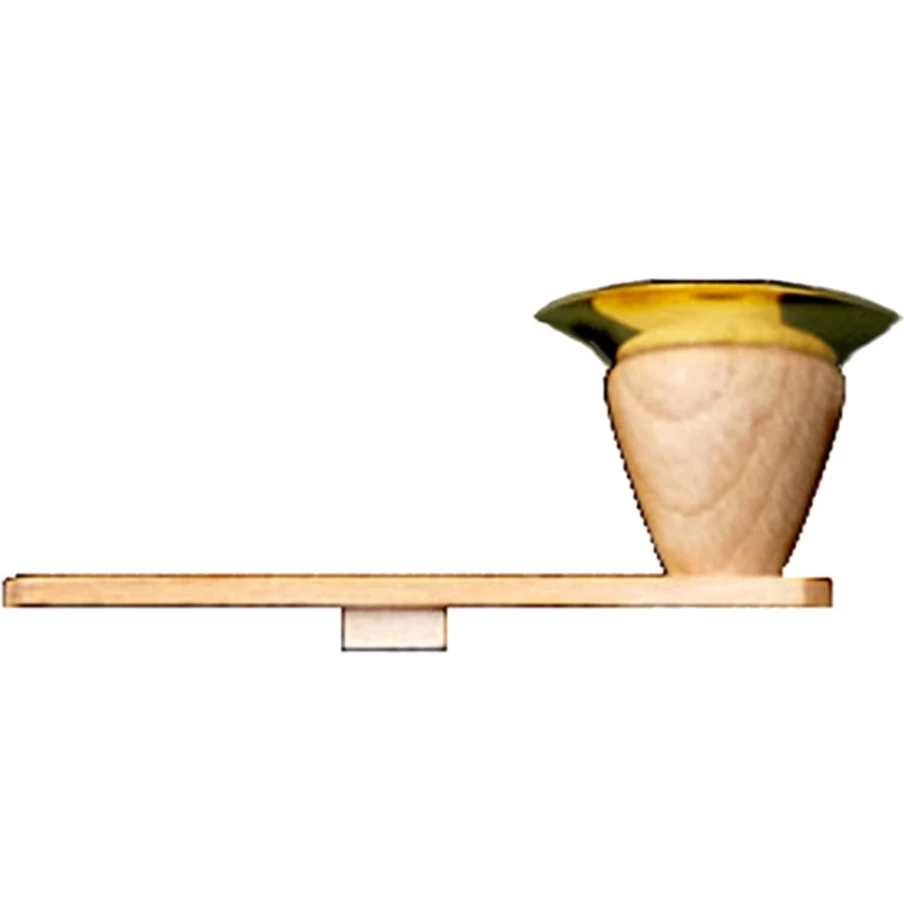 Richard Glässer Modern Glass Candle Holder - 3.7" Tall (95mm) & 1.2" (31mm) - Elegant Tea Light & Pillar Candle Stand