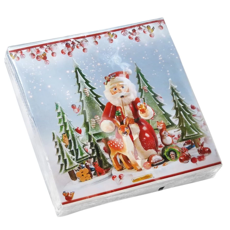 Käthe Wohlfahrt Animal Christmas Themed Decorative Paper Napkins for Holiday Table Settings