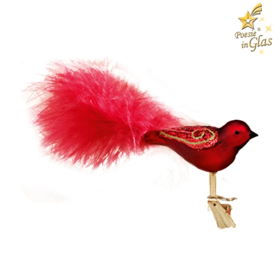 "Poesie in Glas Glass Bird Decanter - Elegant Bordeaux Wine Carafe for Gifting"