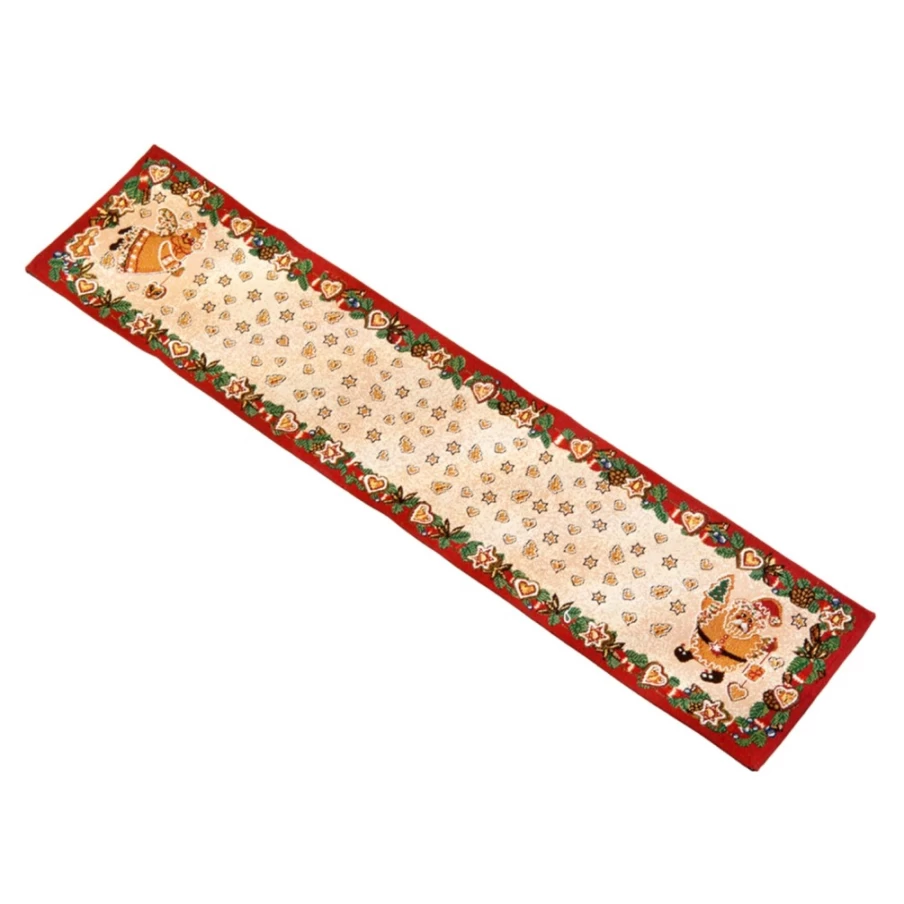 Käthe Wohlfahrt Gingerbreadtime Christmas Table Ribbon 20x96 cm Decorative Holiday Dining Decor