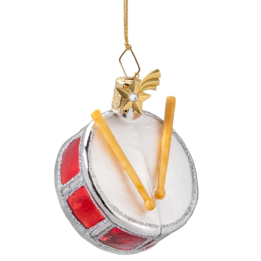 "Poesie in Glas Small Drum – Handcrafted Decorative Glass Drum for Home Decor"
