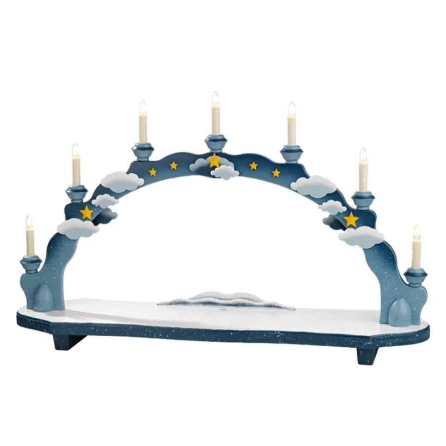 Käthes Original Schwibbogen "Dusk Light" German Christmas Arch Light 115V Decorative Holiday Candleholder