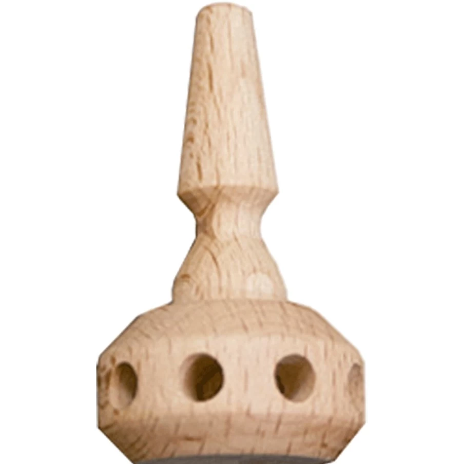 Käthe Wohlfahrt Pyramid Hub Christmas Ornament, 31mm Diameter, 45mm Height, Glass Decor