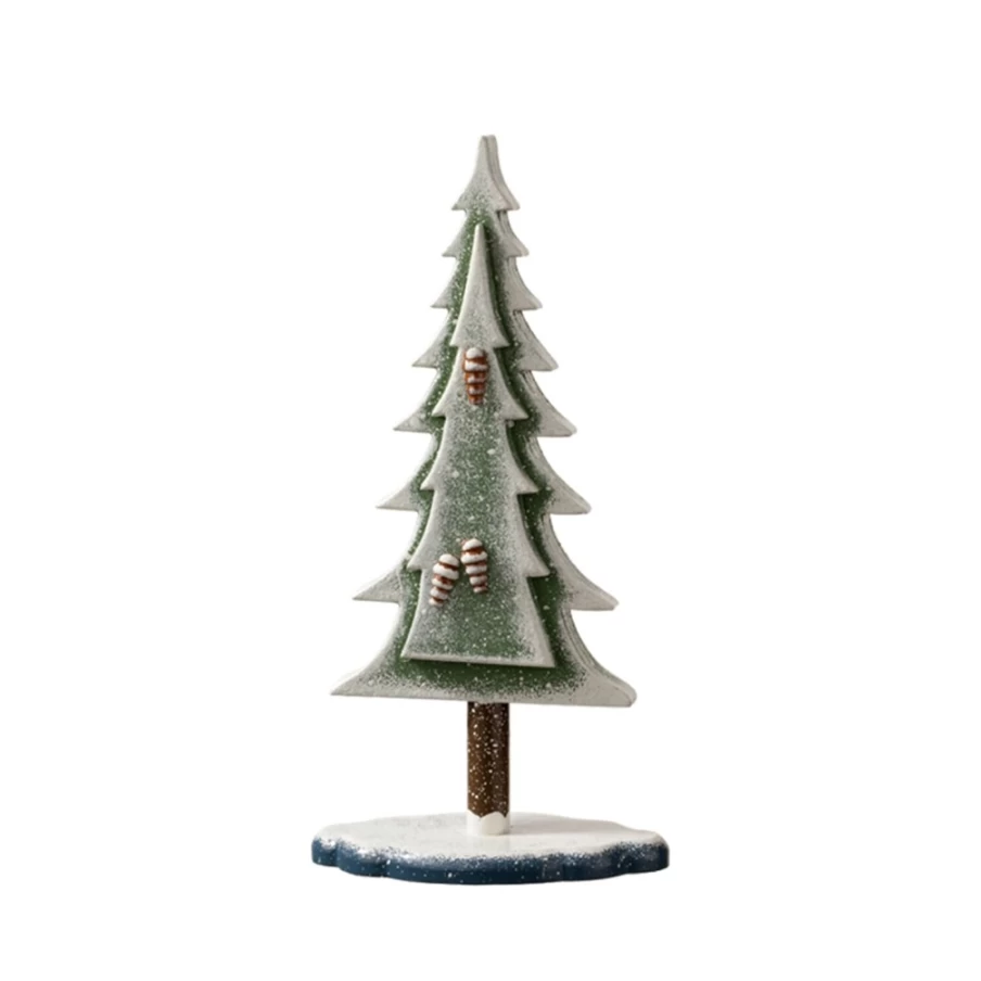 "Käthes Original 7.5 Inch Winter Tree Decorative Figurine – Handcrafted Holiday Decor"