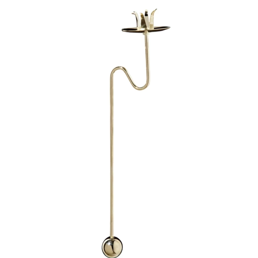 Käthe Wohlfahrt Gold Counter Balance Candle Holder - Decorative Hanging Candle Stand for Home Decor