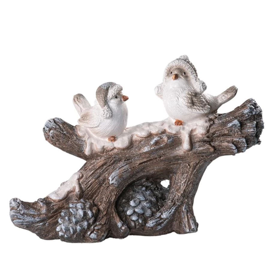 "Käthe Wohlfahrt Winter Bird Ornament - Two Birds on Branch Christmas Decoration"