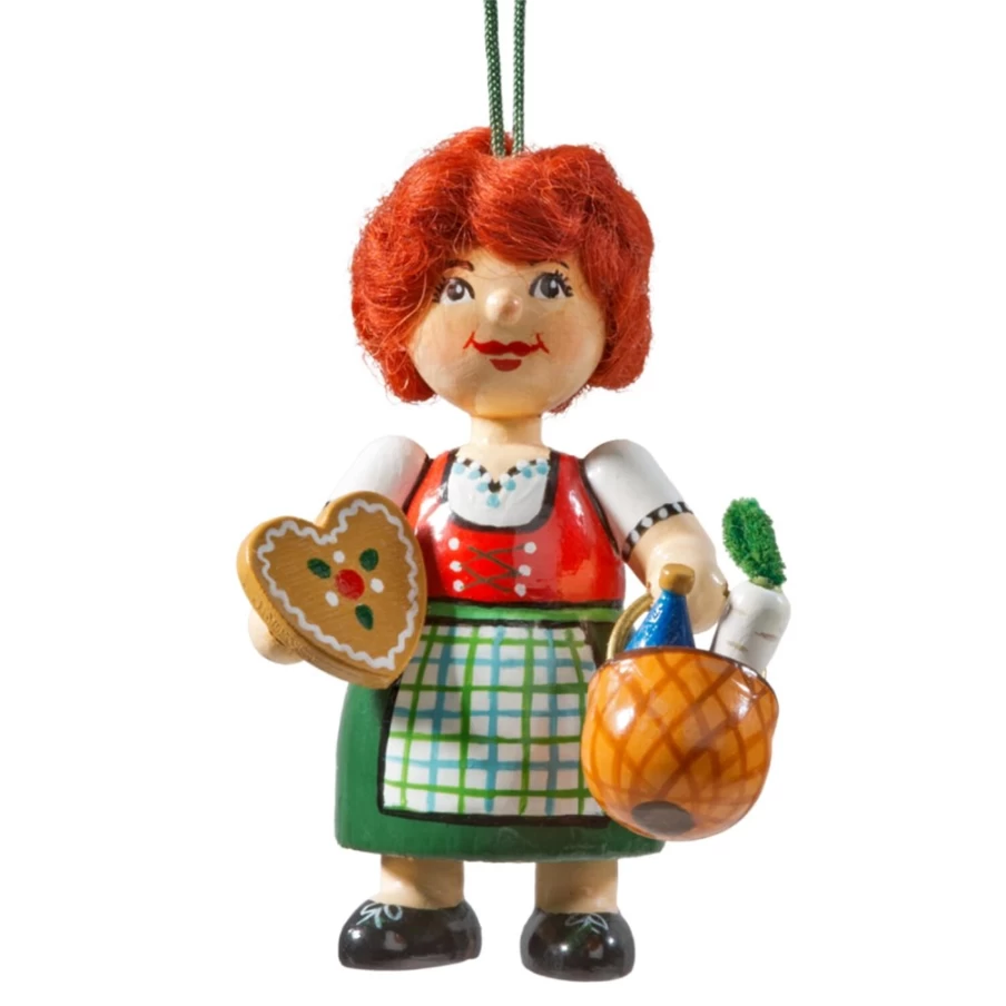 Käthes Original Bavarian Wooden Buddy Handmade German Decorative Figurine