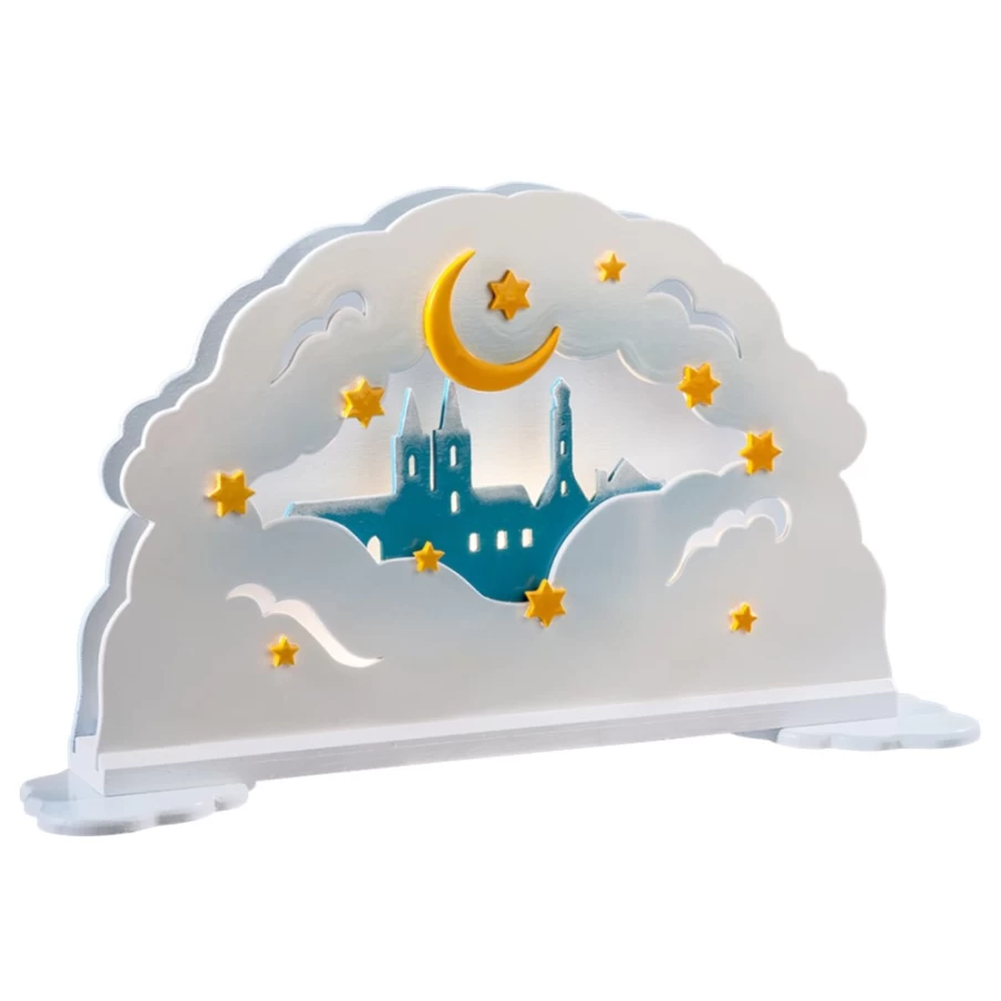 Käthes Original Rothenburg Schwibbogen Cloud Panorama LED Lighted German Christmas Decoration