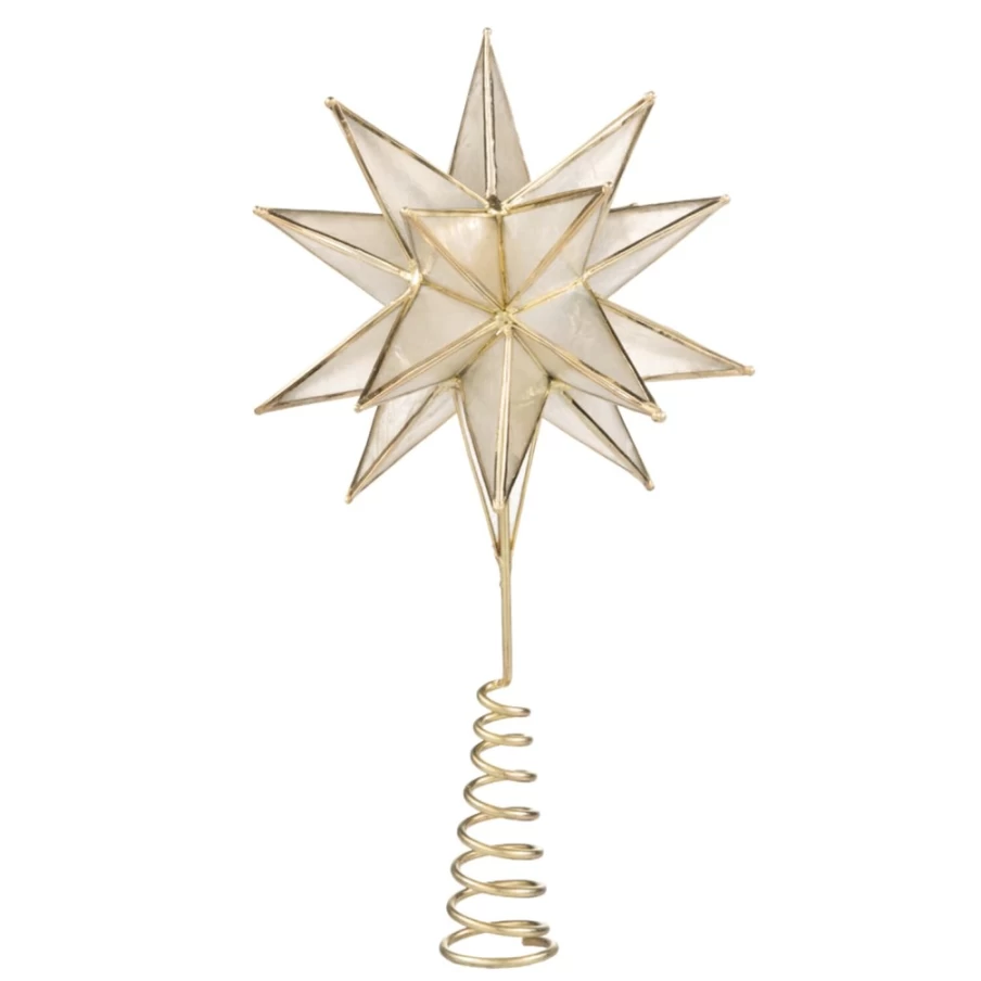 "Käthe Wohlfahrt Multi-Pointed Star Christmas Tree Topper – Elegant Holiday Decoration"