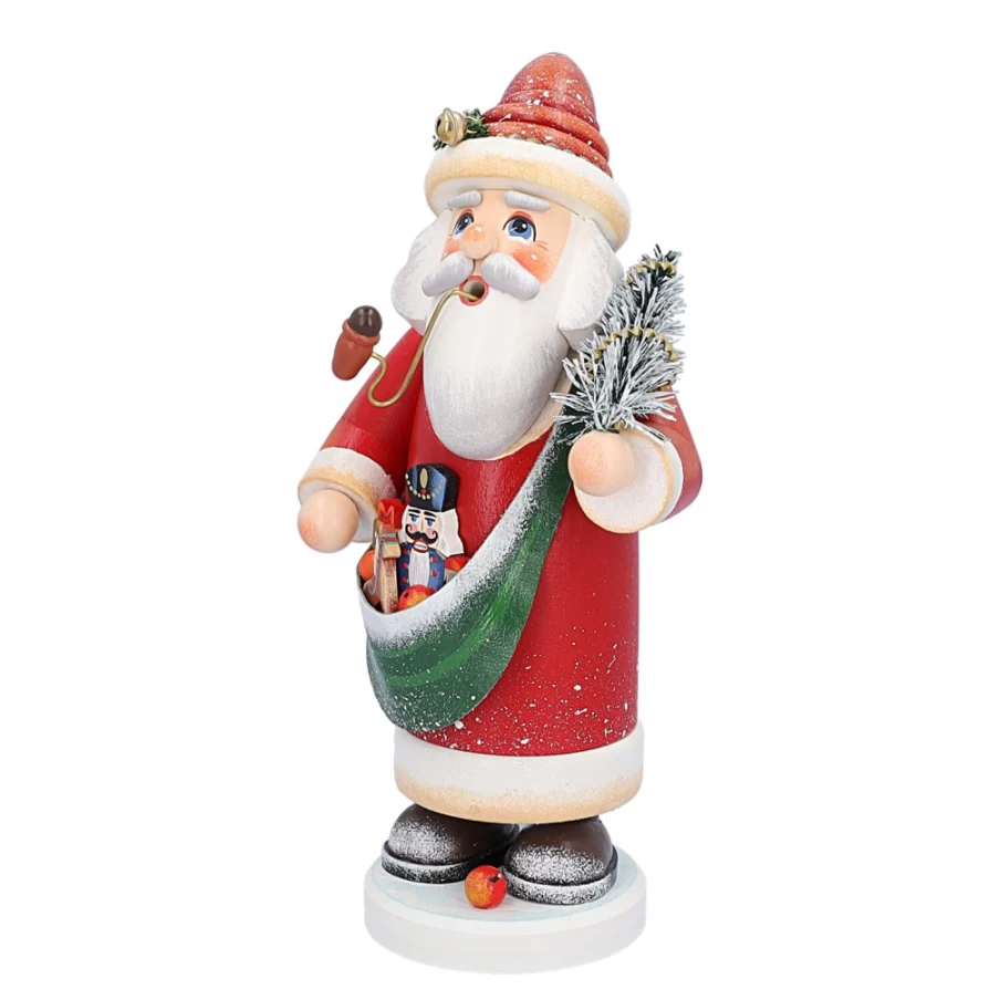 Käthes Original Holzknoddl Nostalgic Father Christmas Incense Smoker - Handcrafted German Christmas Decor