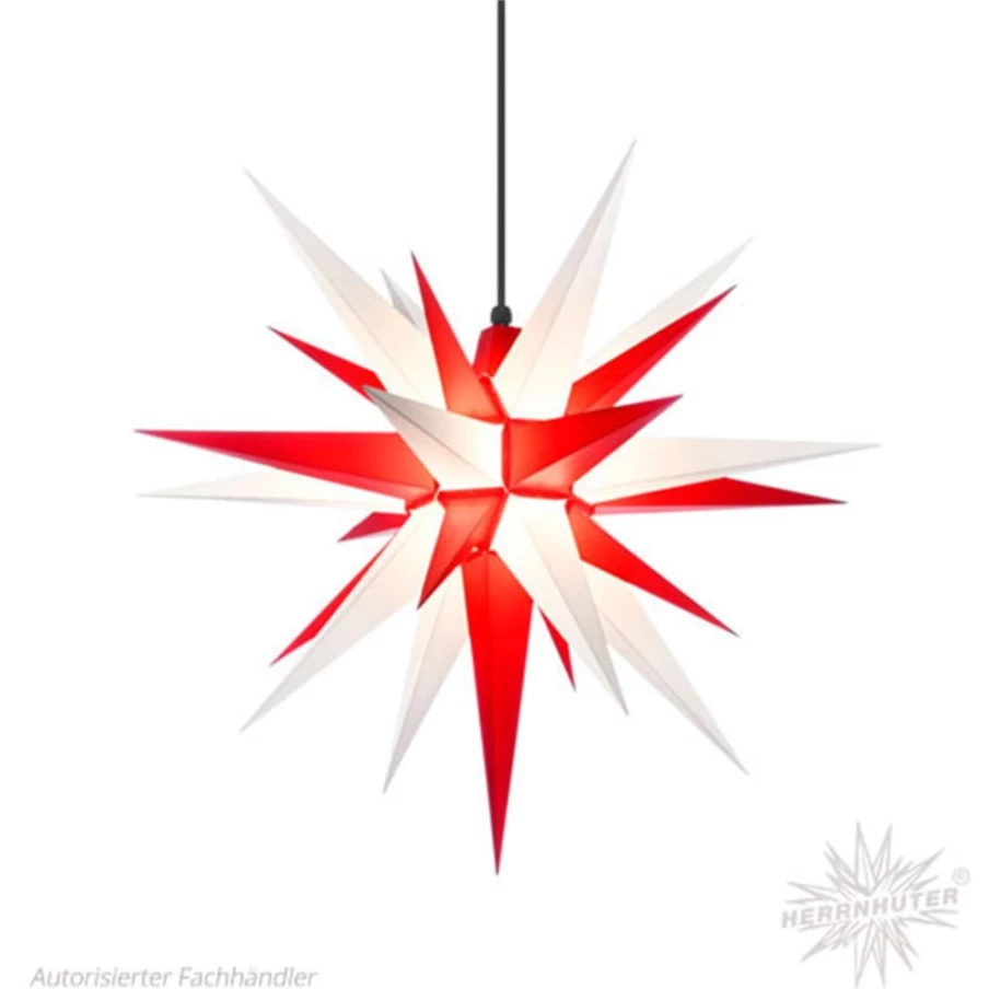Herrnhuter Sterne 68cm White and Red Christmas Advent Star Decoration