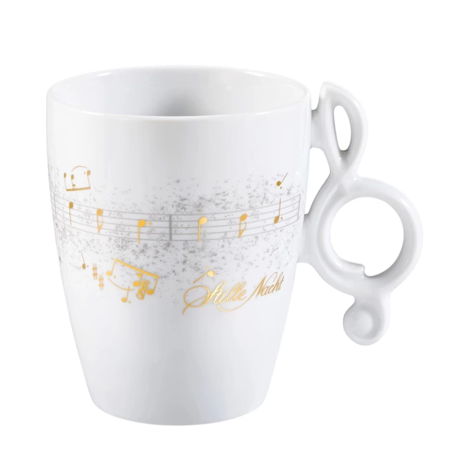 Meissen Porzellan "Silent Night" Handcrafted Porcelain Cup - Elegant Christmas Collectible