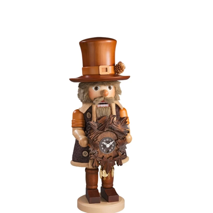 "Christian ULBRICHT 16.3 Inch Master Watchmaker Nutcracker – Handcrafted German Christmas Decor"