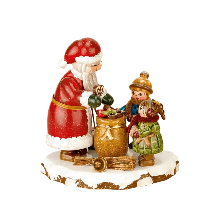 "Hubrig Volkskunst Winter Children's Santa Claus Thank You Holiday Decoration"