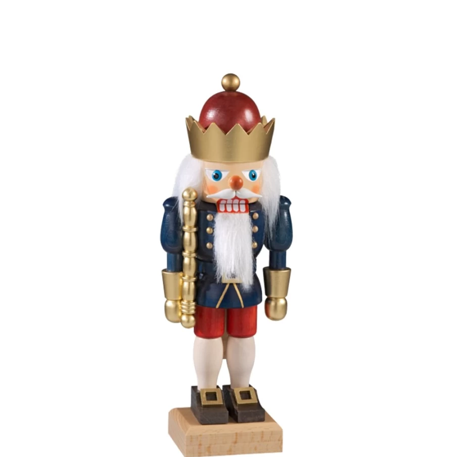 Christian ULBRICHT Nutcracker King Blue - 11.2 Inch Handcrafted Christmas Decoration