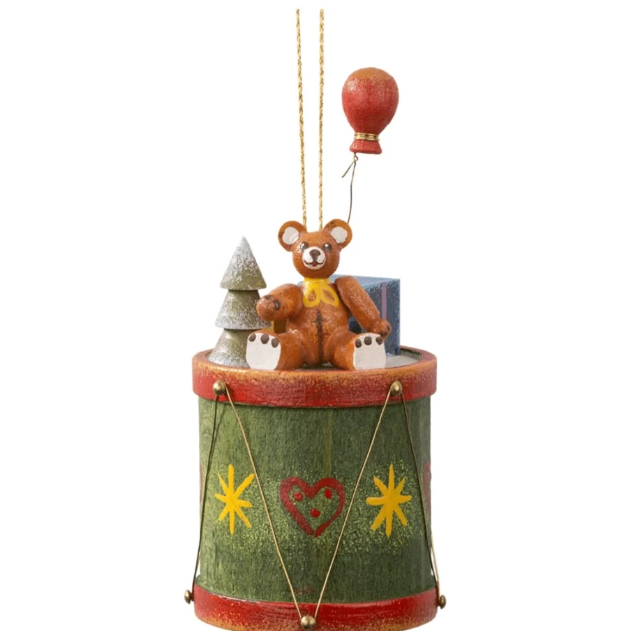 "Käthes Original Teddy Bear Drum – Handcrafted Musical Toy for Kids"