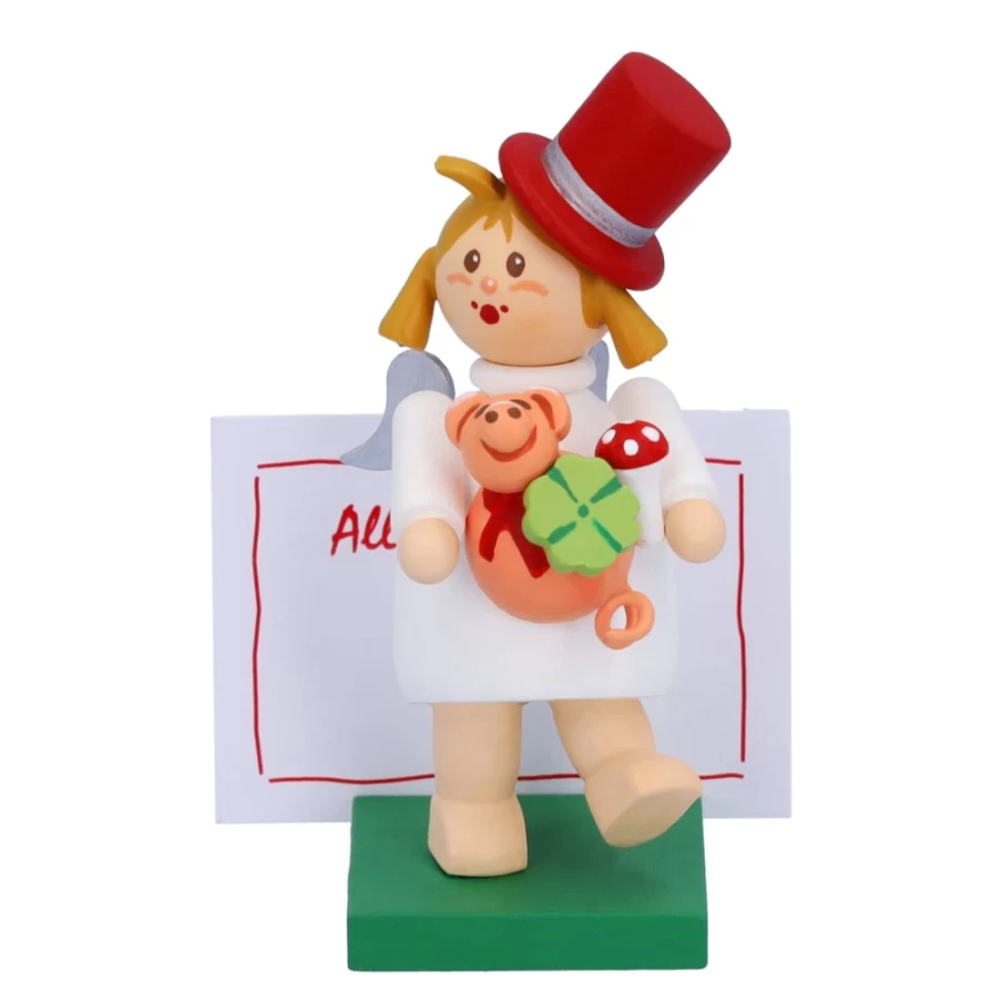 "Käthes Original Angel Figurine with Lucky Charms – Collectible Good Luck Decor"