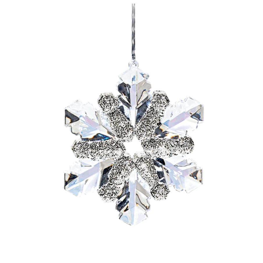 "Käthe Wohlfahrt Handcrafted Acrylic Snowflake Ornament – Christmas Decoration"