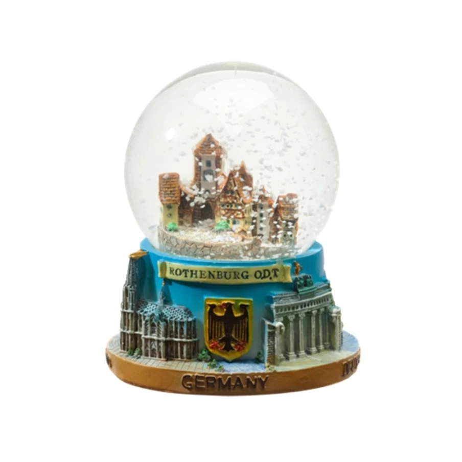 Käthe Wohlfahrt Rothenburg Snow Globe – Handcrafted Christmas Collectible with Enchanting Winter Scene