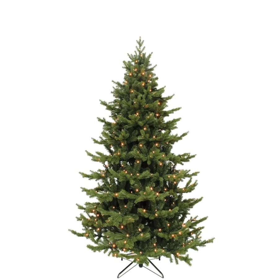 "Käthe Wohlfahrt Sherwood Deluxe Artificial Christmas Tree with LED Lights – 47.24 Inch Green Pine"