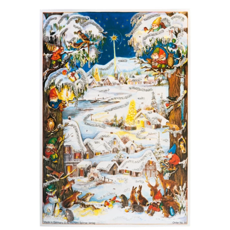 Käthe Wohlfahrt Christmas In The Forest Advent Calendar - Festive Holiday Countdown Decor