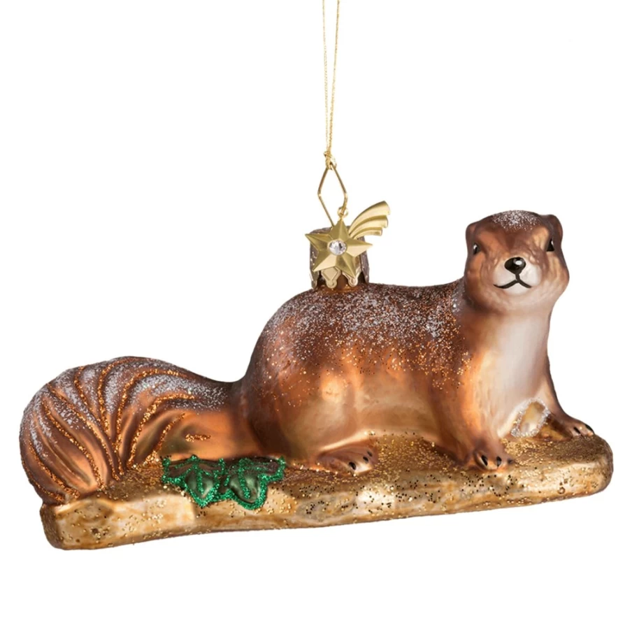 "Poesie in Glas Squirrel Figurine - Handcrafted Glass Art Collectible"
