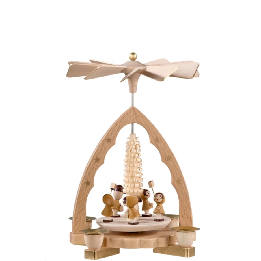 Richard Glässer Pyramid "Children With Lantern" - Vintage Christmas Decoration
