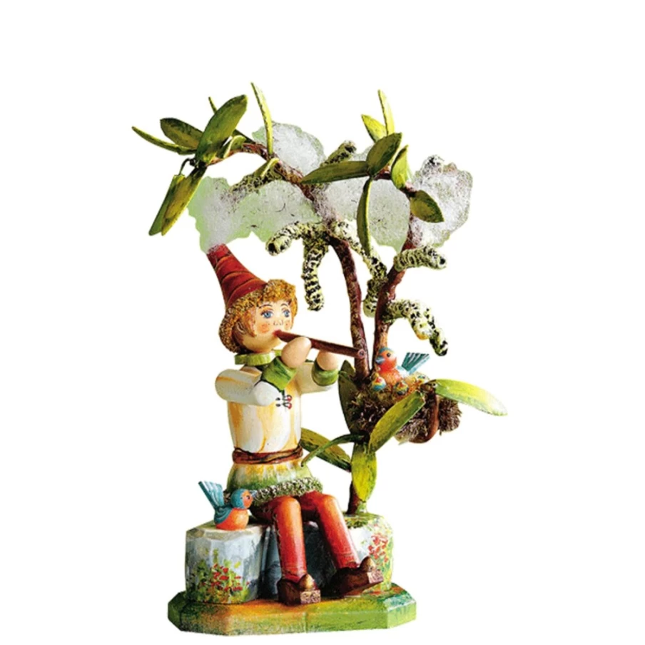 Kindertraum Willow Basket Boy Annual Collectible Figurine 2003