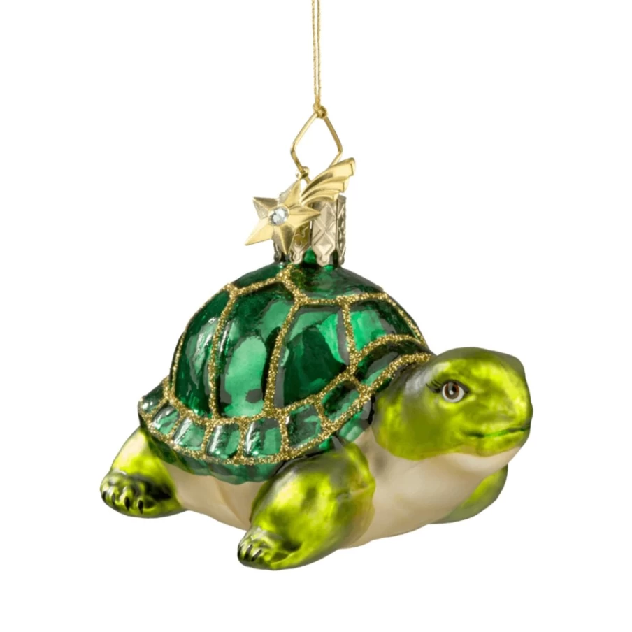 "Poesie in Glas Tortoise - Elegant Handcrafted Glass Decor"