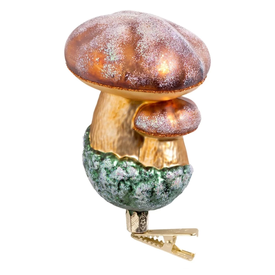 Poesie in Glas Forest Mushroom Clip-On Charm - Decorative Mushroom Ornament